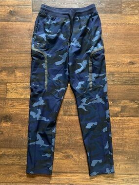 Under Armour Elite Cargo Pants Midnight Navy Camo Print | Men’s Size Small